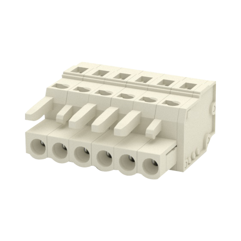 8ESAK-5.0 라이스 화이트, 이중 와이어 타입, 자유 나사, 전압 차단 연결 단자 15A 300V