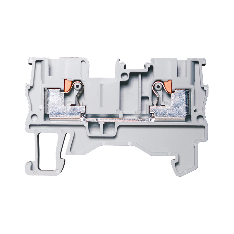 GP4-2 4mm² 푸시인 DIN 레일 터미널 블록, 1인치/1아웃(2선)