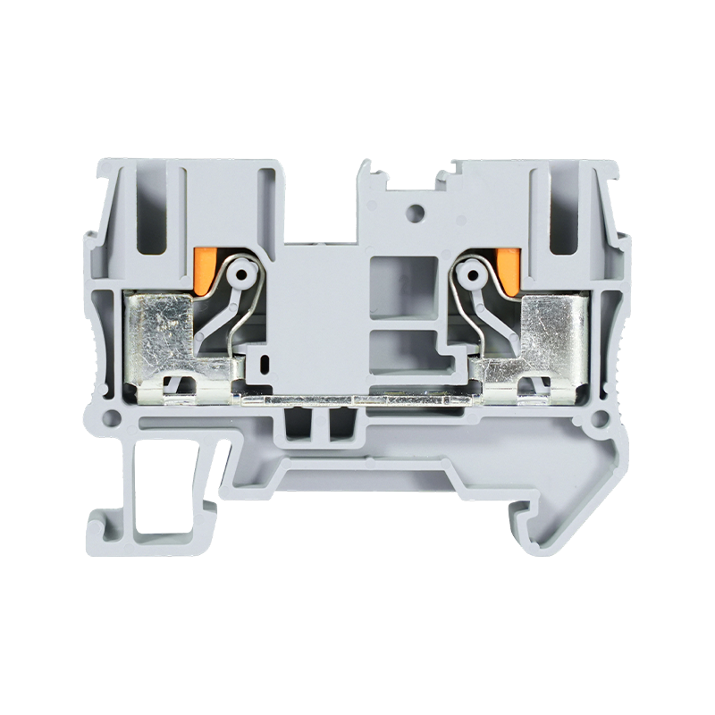 GP6-2 6mm² 고전류 푸시인 DIN 레일 터미널 블록, 2선